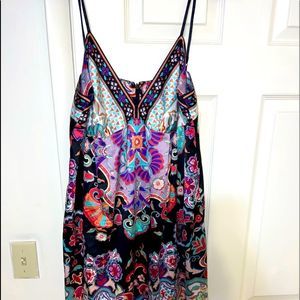 Dress barn silk spaghetti strap dress, size 10